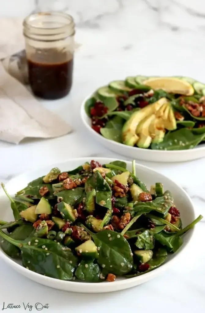 Spinach-salad-with-maple-balsamic-dressing