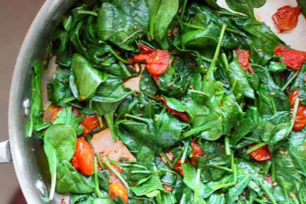 Tomato-Spinach-Sautee