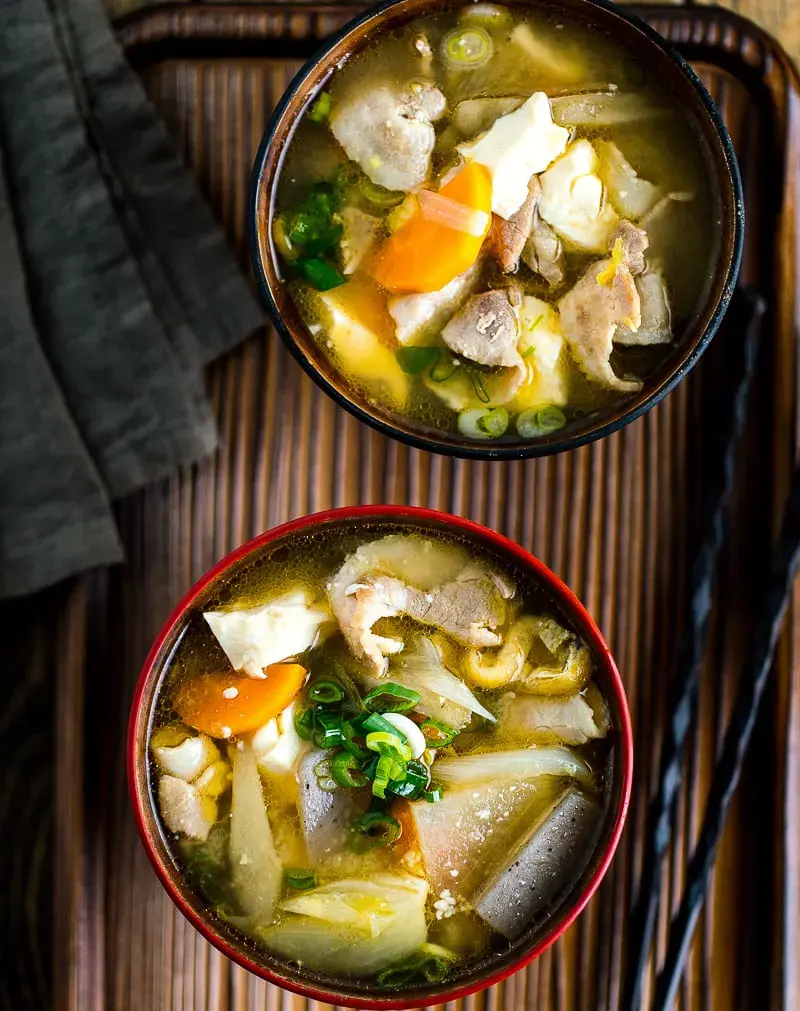 Tonjiru-(Pork-Miso-Soup)