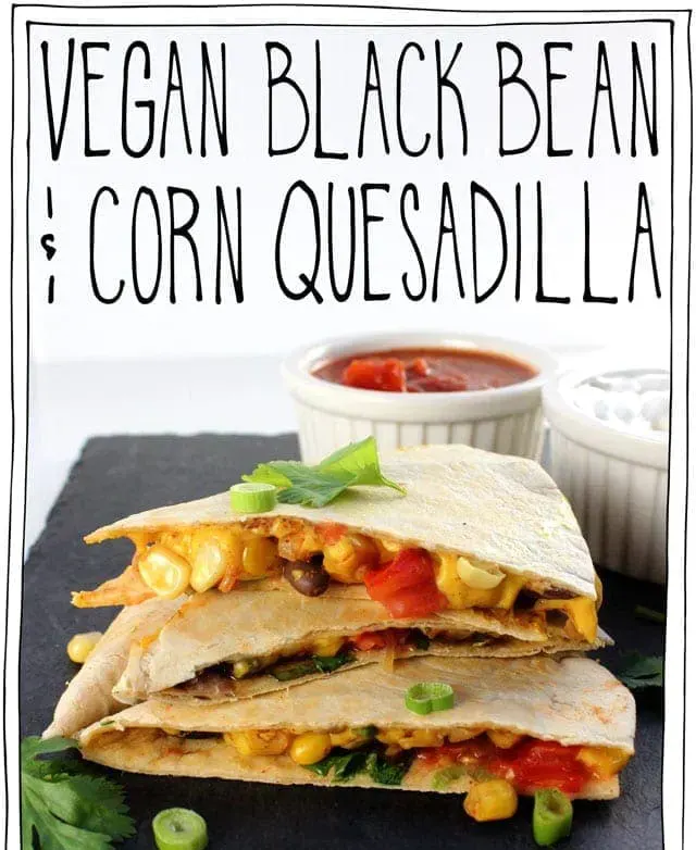 Vegan-quesadillas-with-Black-Beans-and-corn