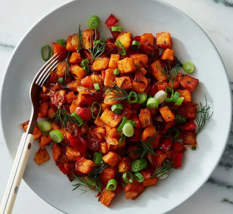 air-fryer-sweet-potato-hash