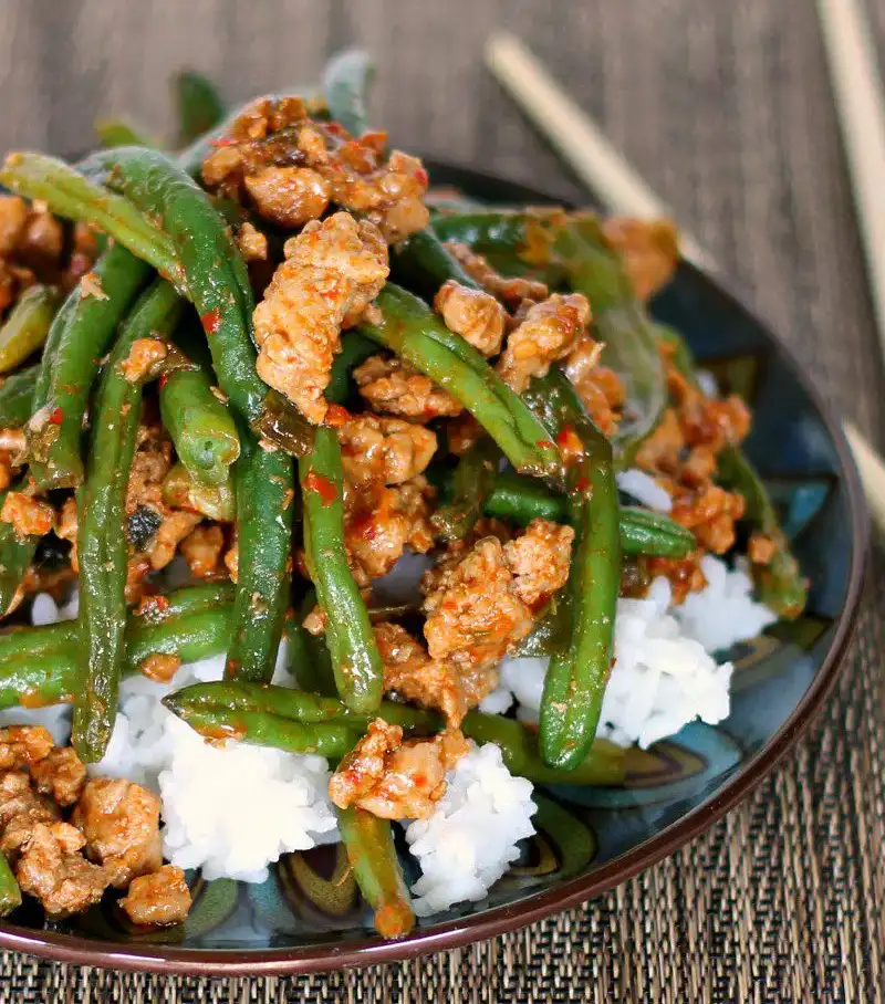 asian-ground-turkey-with-green-beans-and-rice