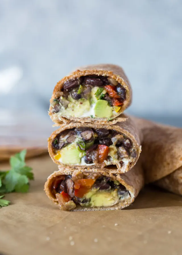 black-bean-and-avocado-wraps