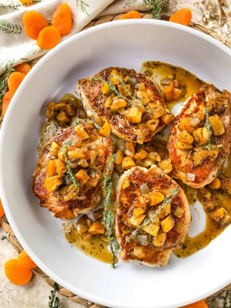 bourbon-apricot-pork-chops