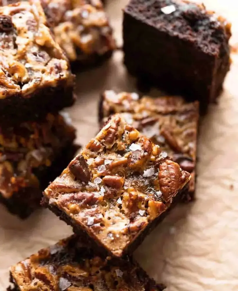 bourbon-pecan-brownies