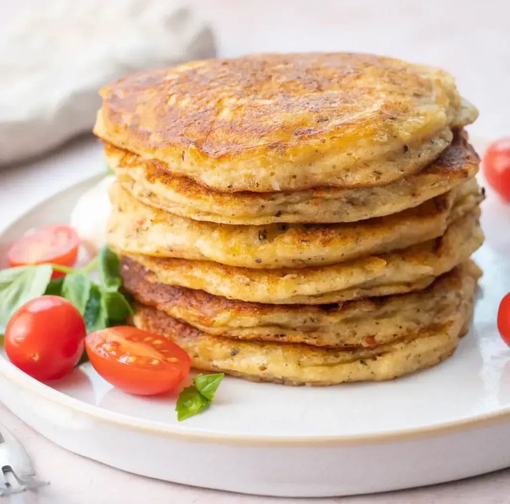 buckwheat-pancakes-with-parmesan-sun-dried-tomatoes