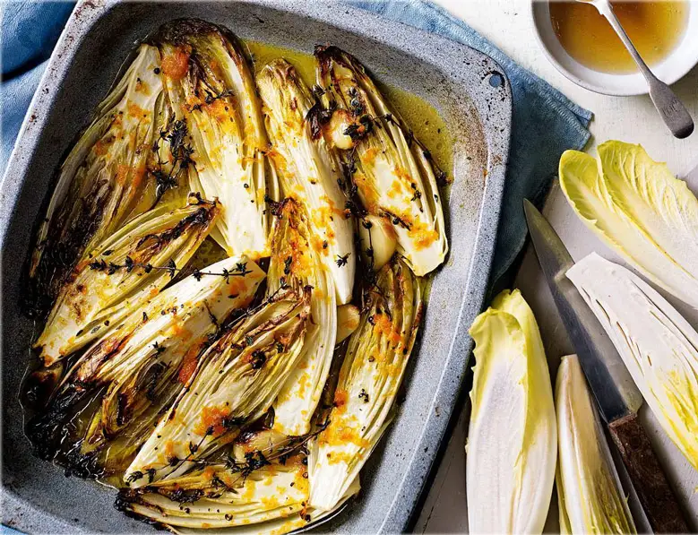 caramelized-chicory-with-orange-and-thyme