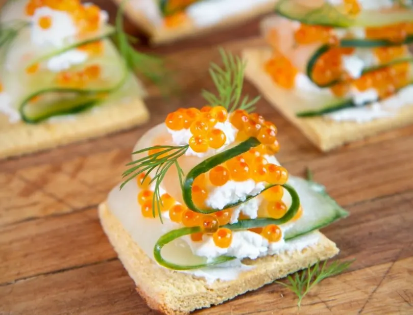 caviar-and-brie-crostini