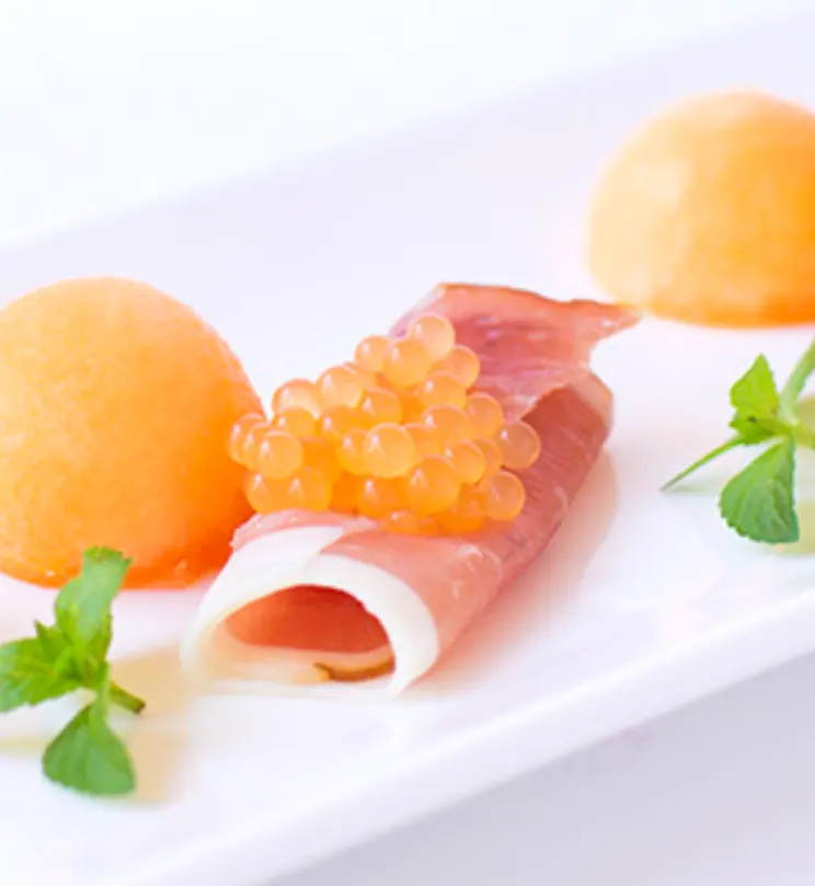 caviar-and-prosciutto-wrapped-melon