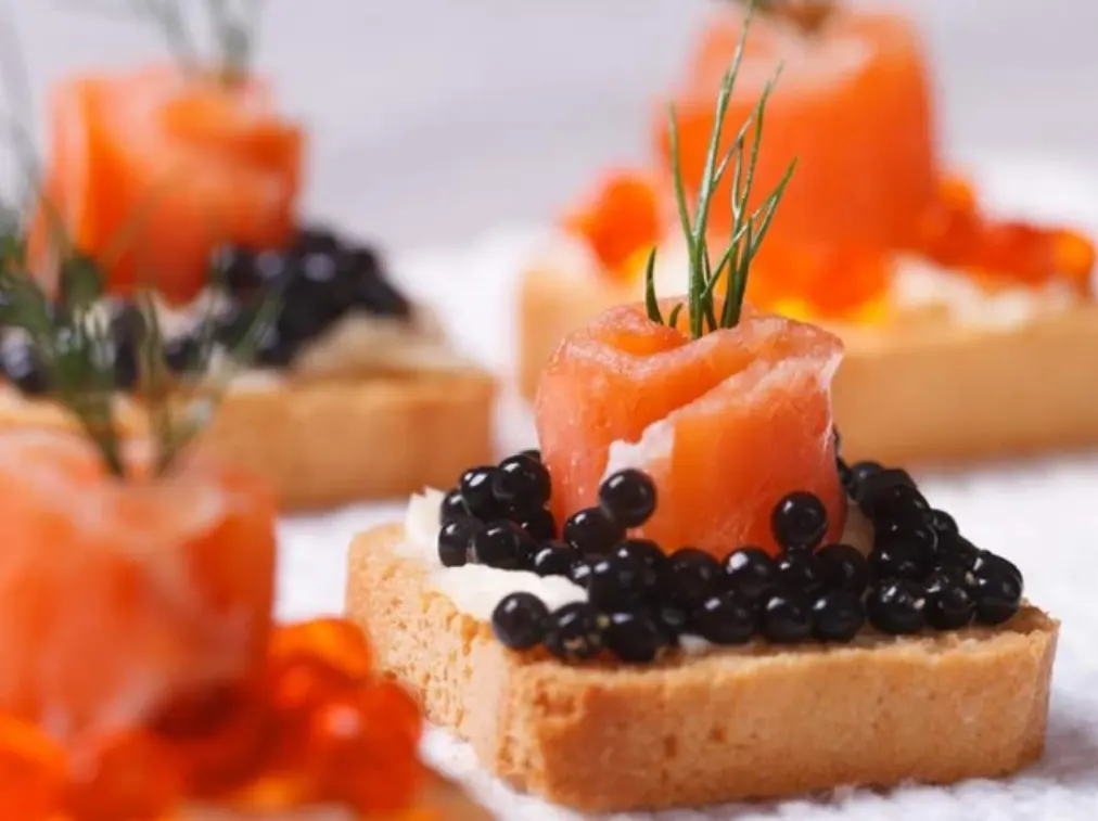 caviar-and-smoked-salmon-toast