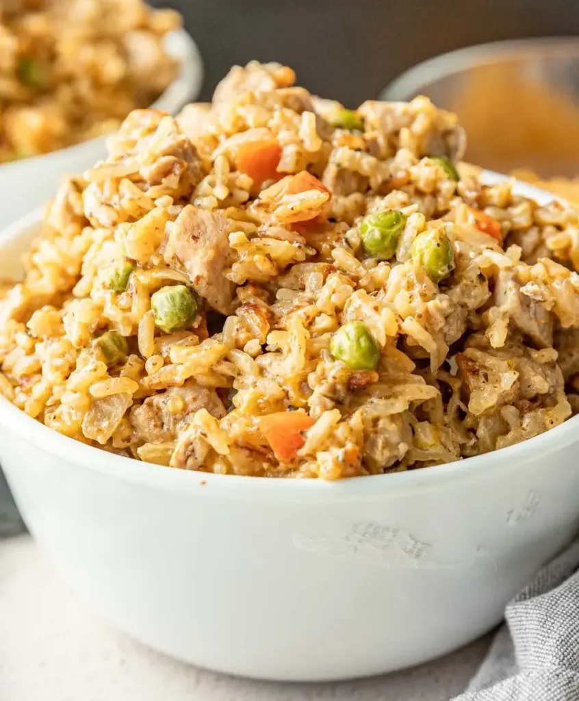 cheesy-pork-and-rice-skillet