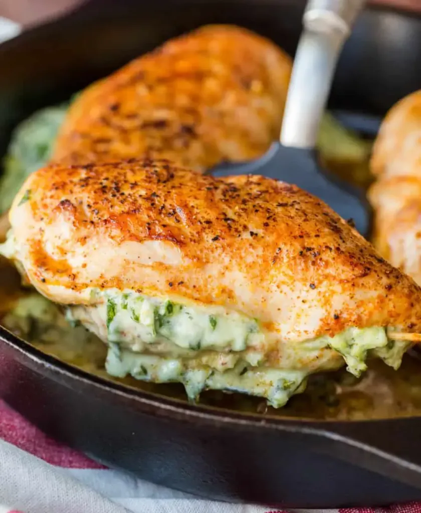 cheesy-spinach-stuffed-chicken