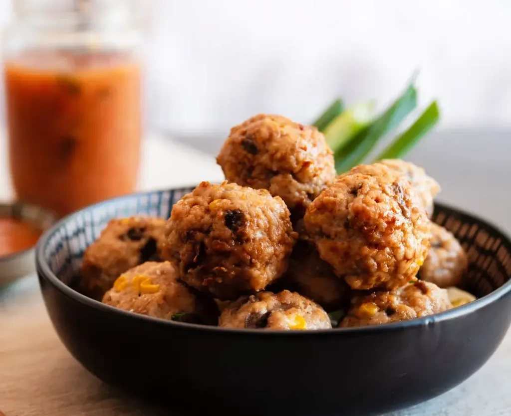 chicken-mushroom-balls