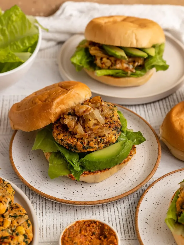 chickpea-and-spinach-burgers