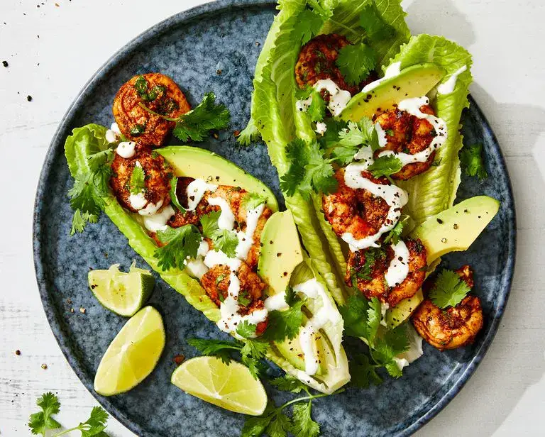 cilantro-lime-shrimp-lettuce-wraps