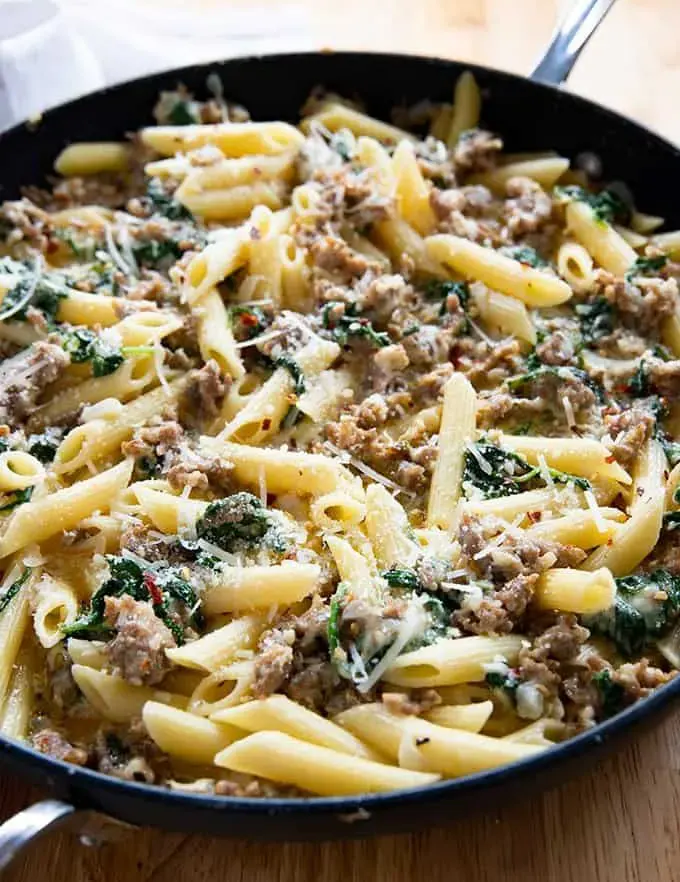 creamy-italian-sausage-pasta