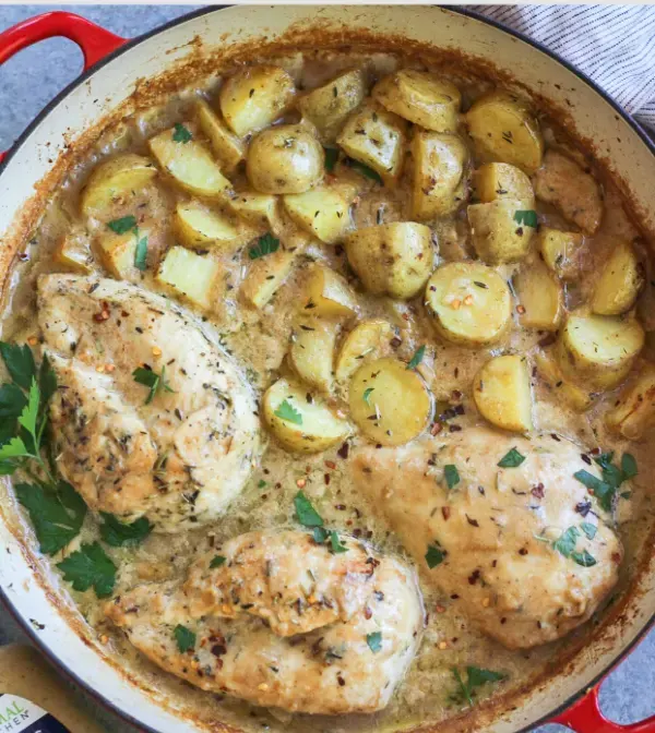 dijon-chicken-and-potato-skillet