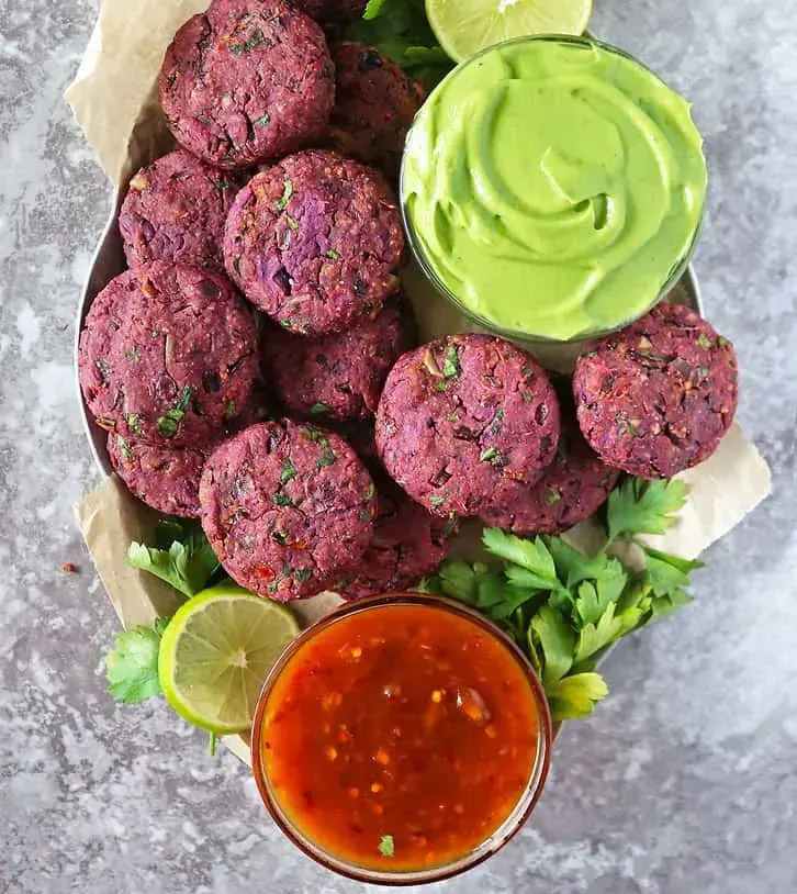 easy-baked-purple-sweet-potato-fritters