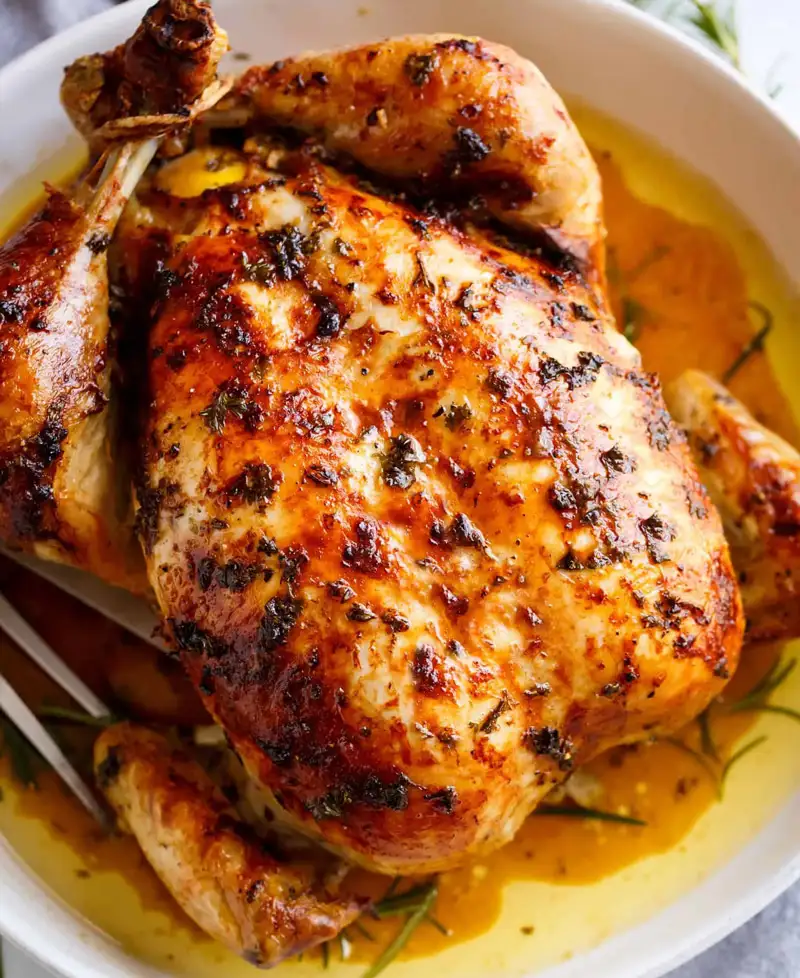 garlic-herb-butter-roast-chicken