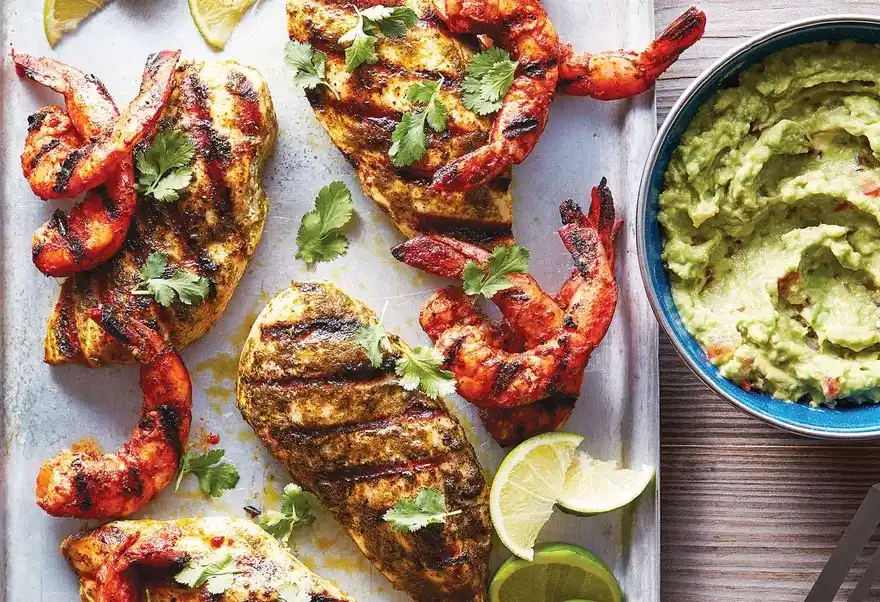 grilled-cilantro-chicken-and-shrimp