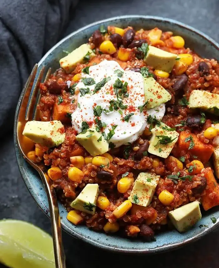 healthy-slow-cooker-sweet-potato-mexican-quinoa