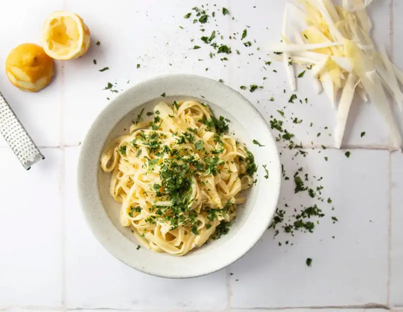 linguine-with-chicory