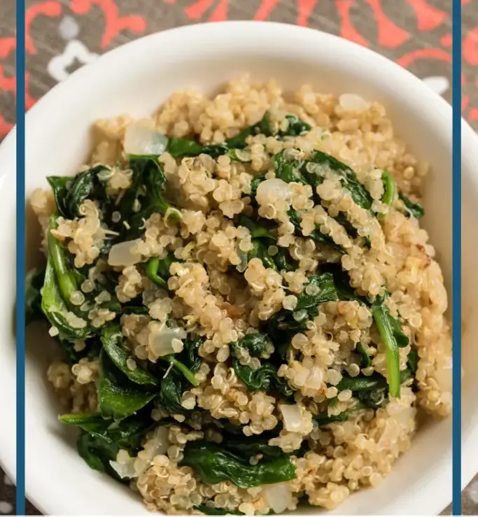 malabar-spinach-and-quinoa-pilaf