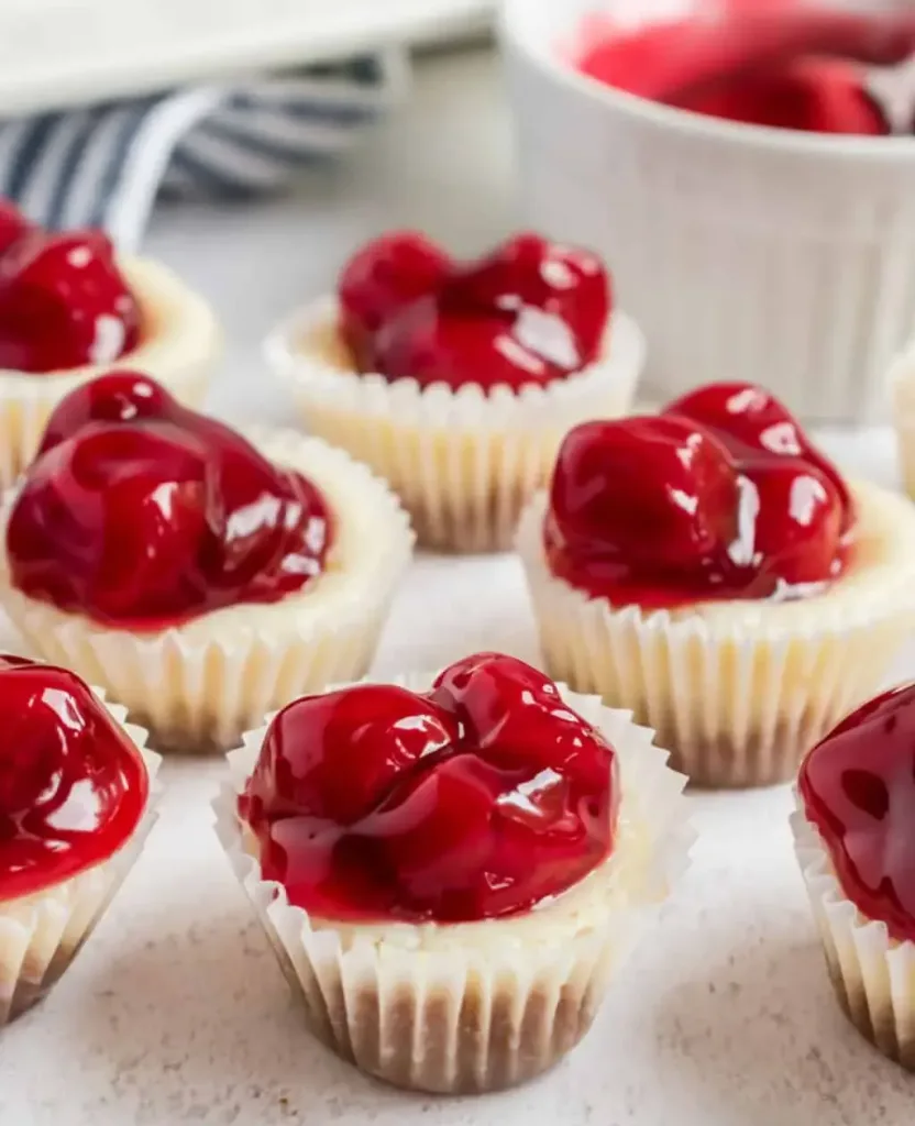 mini-cherry-cheesecakes