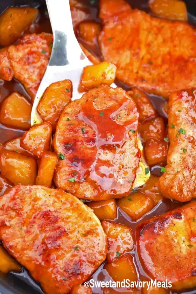 one-pan-pineapple-pork-chops