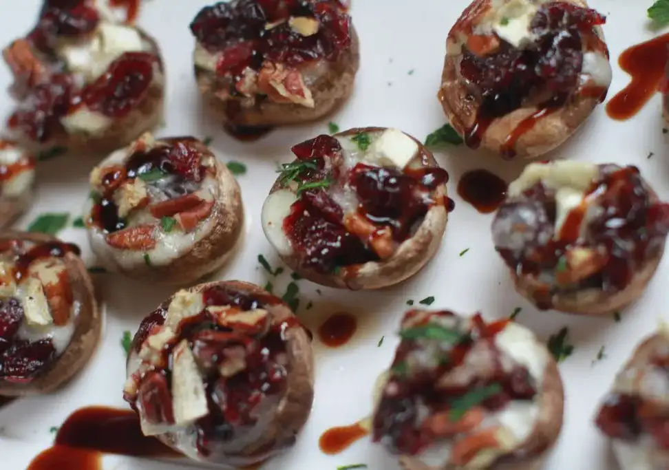 pecan-brie-stuffed-mushrooms