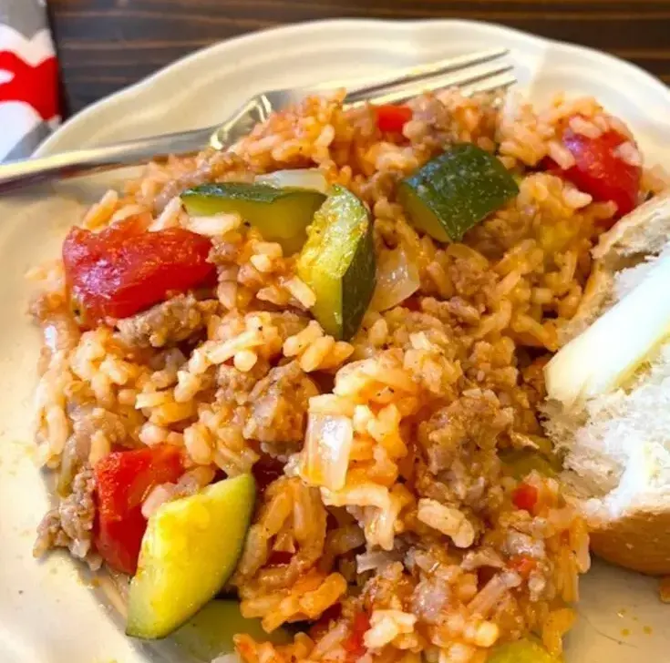 pork-sausage-and-rice-skillet-dinner