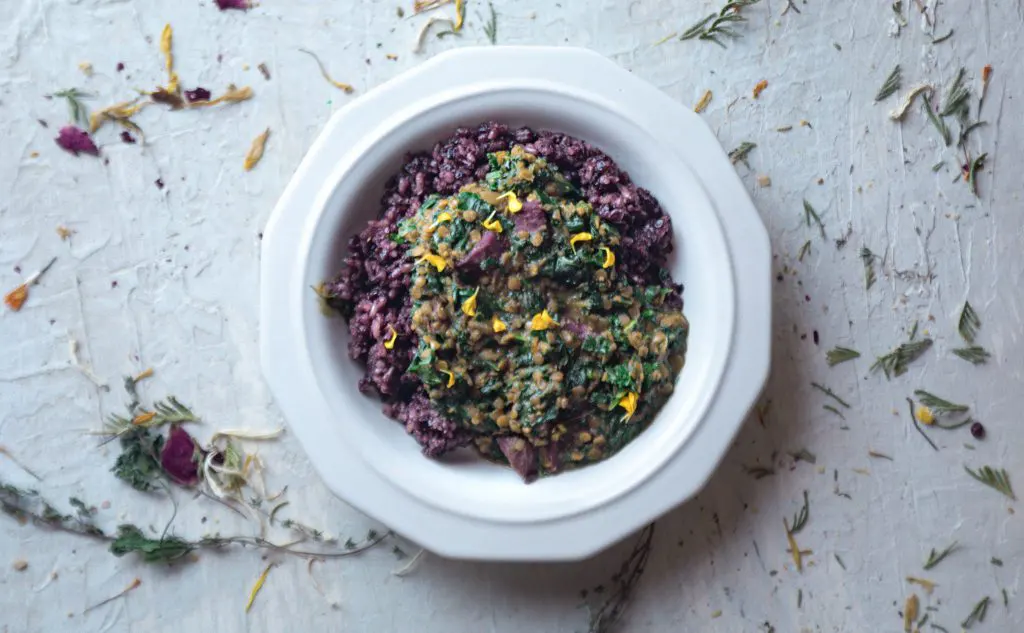 purple-potato-and-spinach-dal