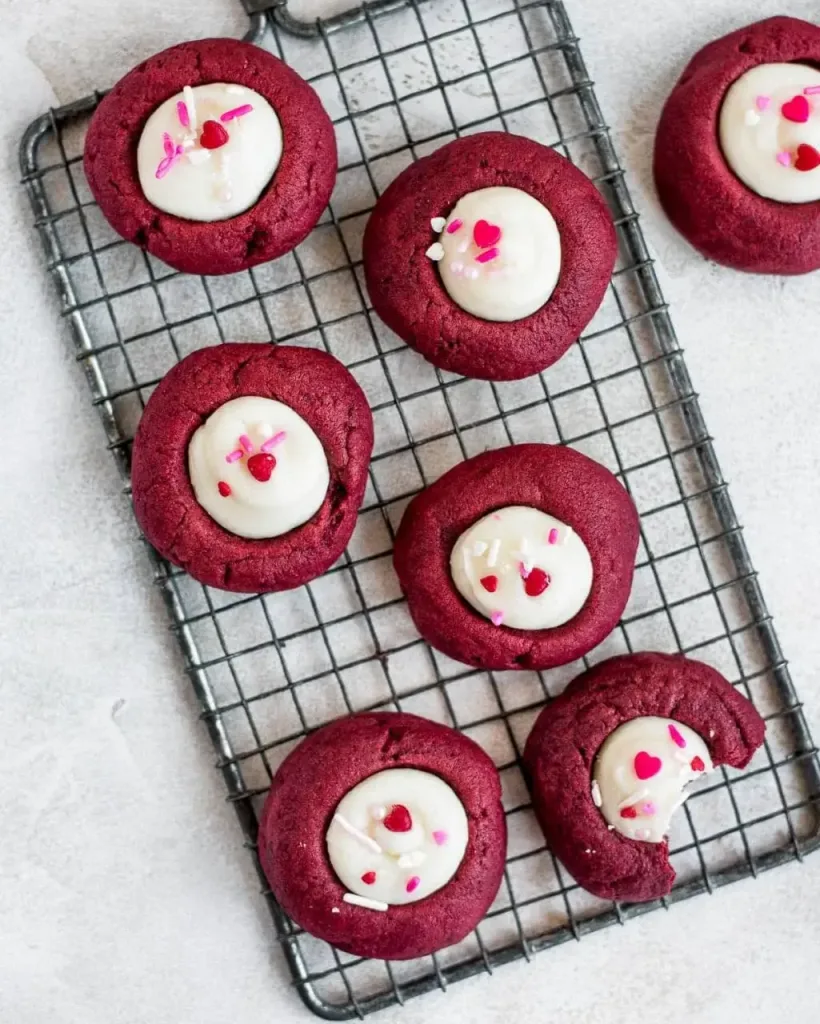 red-velet-thumbprint-cookies