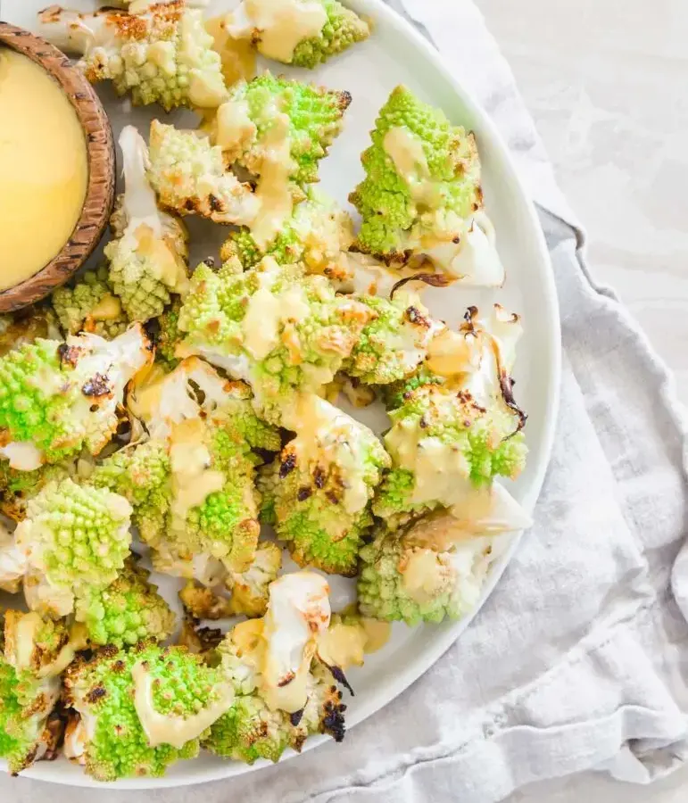 roasted-romanesco-with-turmeric-tahini-sauce