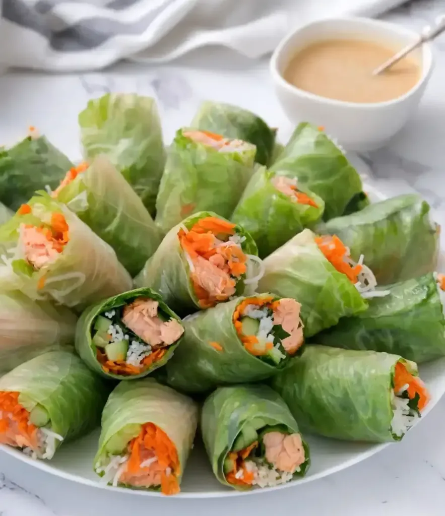 salmon-spring-rolls