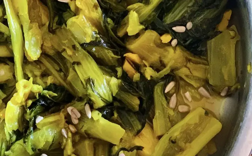 sauteed-chicory-with-turmeric-ginger-and-lemon