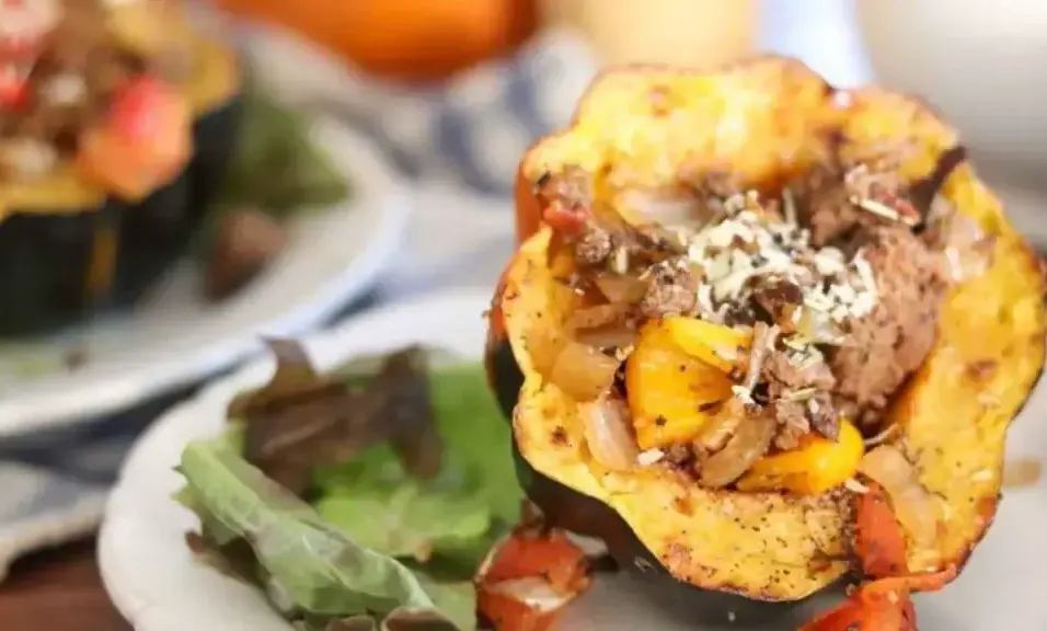 savory-bison-stuffed-acorn-squash