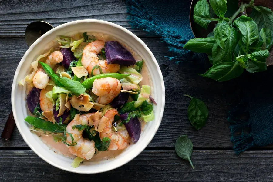 shrimp-coconut-curry-with-purple-sweet-potato