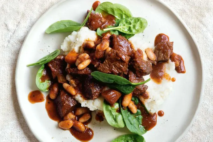 slow-cooked-beef-and-white-beans-with-cauliflower-mash