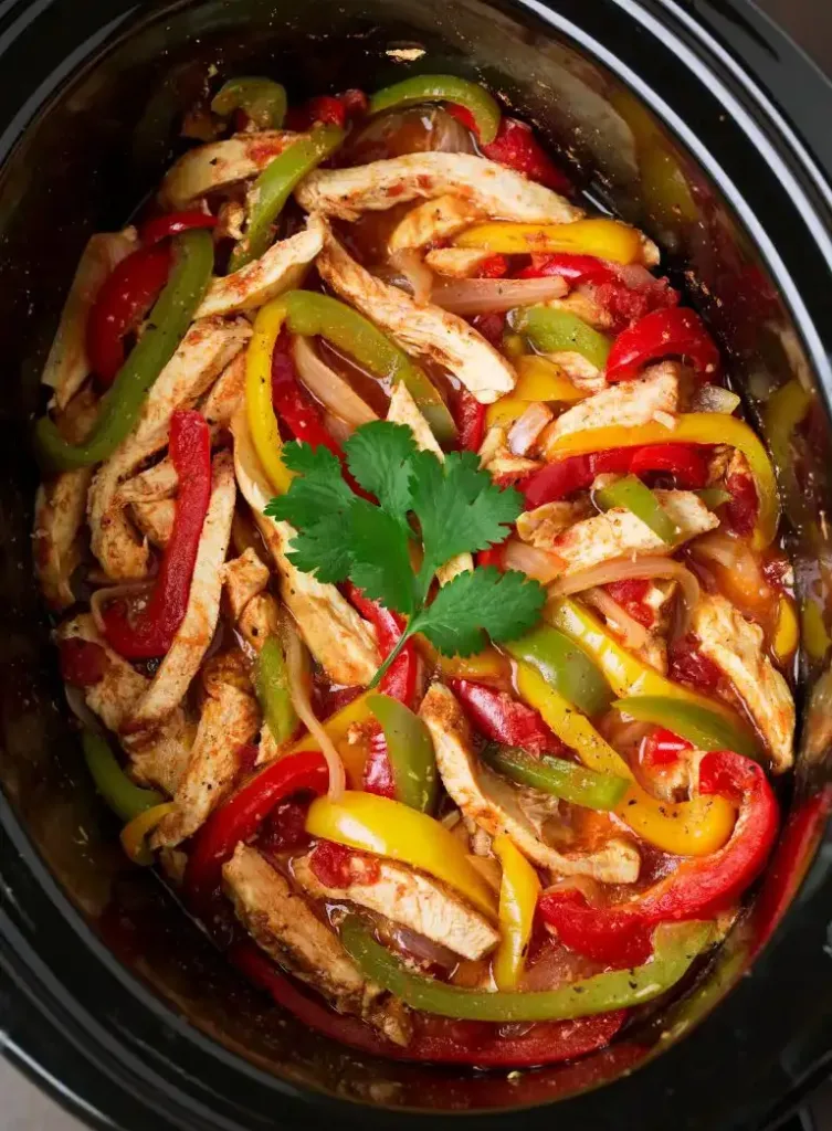 slow-cooker-chicken-fajitas