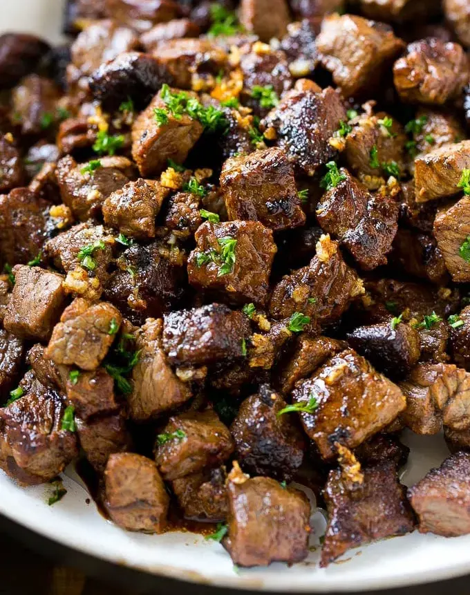 steak-bites-with-garlic-butter