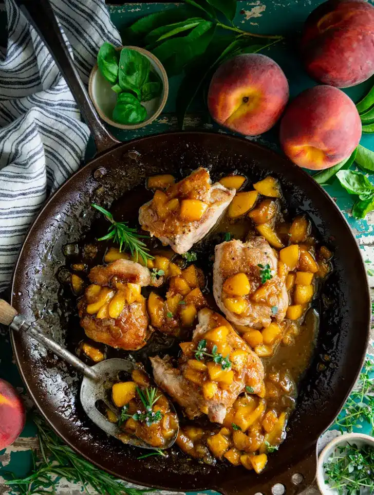 sweet-peach-glazed-chicken